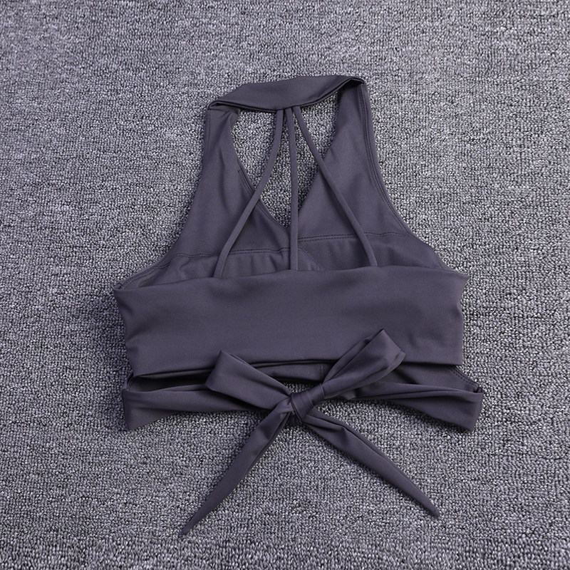 交叉绑带瑜伽文胸女带胸垫运动美背休闲跑步撸铁健身背心网红新款,淘宝优惠券,粉丝福利购,淘宝优惠卷