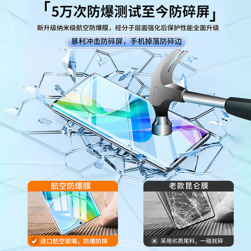 适用vivoy78+钢化膜vivoy78手机膜全屏覆盖蓝光护眼防指纹vivo系列超清防摔防爆viviy曲屏vovi保护膜防偷窥膜 - 图3