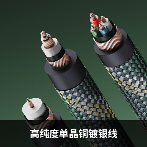 FiiO/飞傲LINK连接系列Type-C转Type-C解码线对录线RCA同轴音频线 - 图0