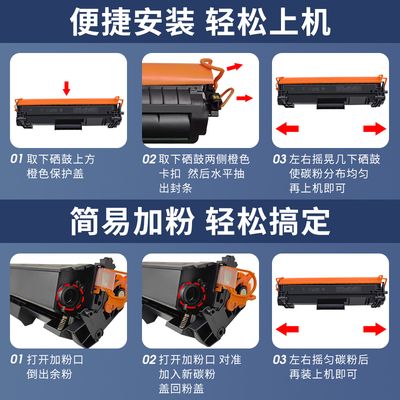 适用惠普M140w硒鼓HP LaserJet M110w weMFP M139weHP142A墨盒 M140we粉盒W1410A hp141a W1420A M139硒鼓 - 图2