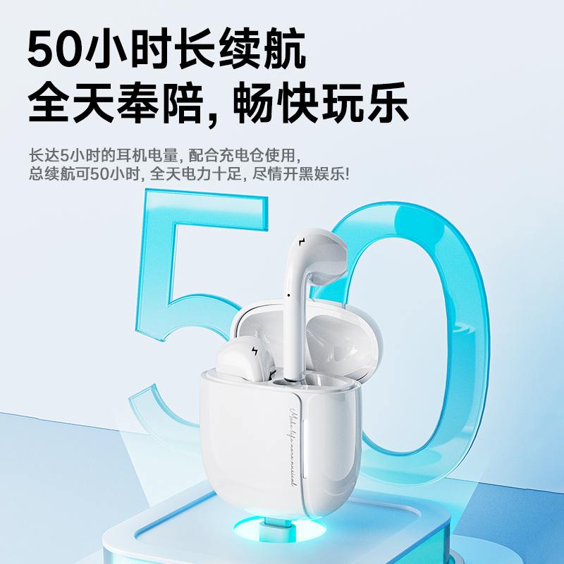 蓝牙耳机无线2024新款半入耳式降噪男女适用苹果华为小米超长续航