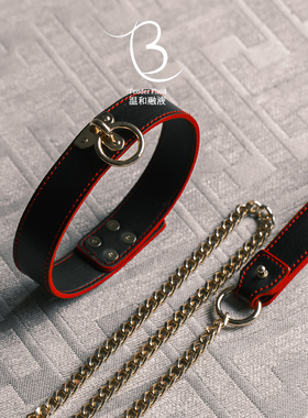 调教肃穆骑士朋克项链仿真皮质感