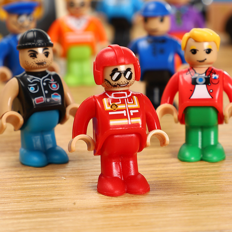 仿真塑料小人轨道场景配件人物模型场景组合玩具散装木制轨道配件,淘宝优惠券,粉丝福利购,淘宝优惠卷