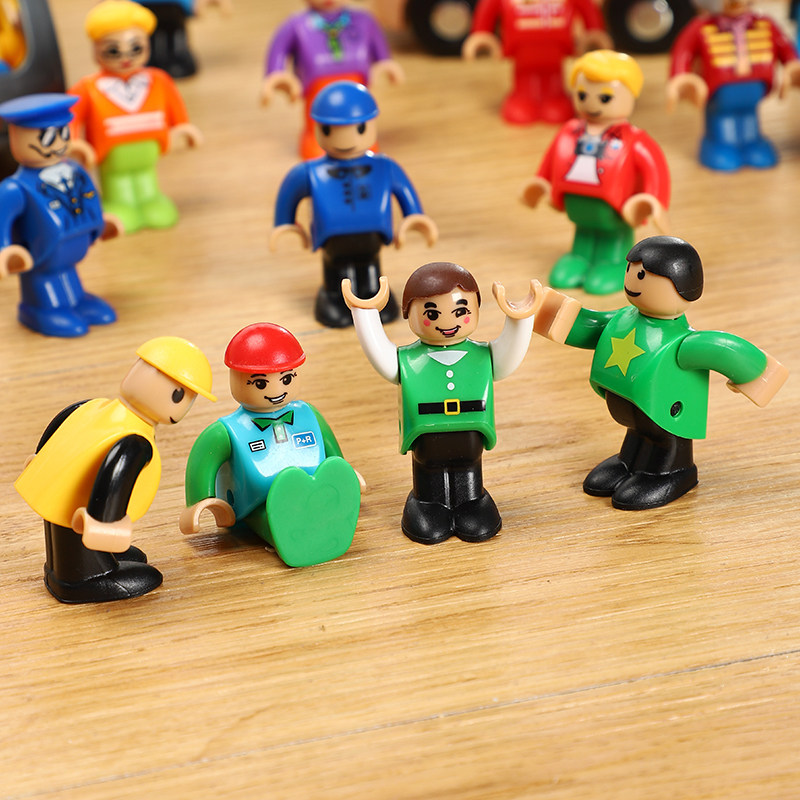 仿真塑料小人轨道场景配件人物模型场景组合玩具散装木制轨道配件,淘宝优惠券,粉丝福利购,淘宝优惠卷