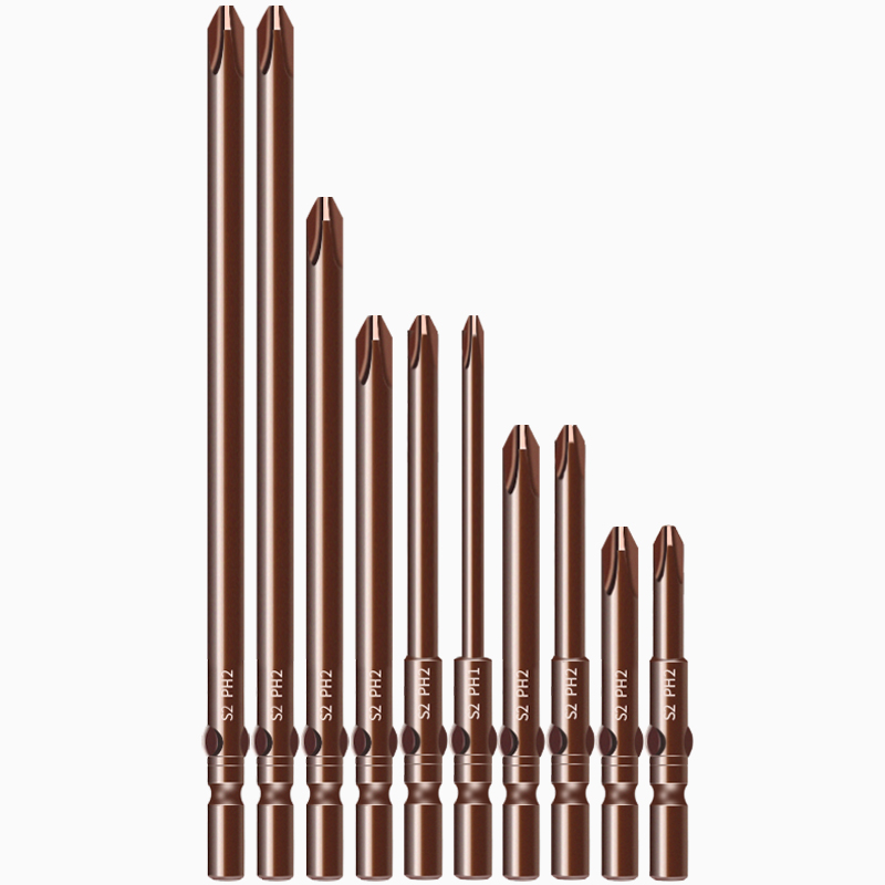 S2电动螺丝刀头十字批头套装4mm加长电起子头800强磁披头磁性批咀 - 图3