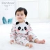 Quần sơ sinh cotton trong quần áo mở cho bé jumpsuit dài tay mùa xuân và mùa thu nam và nữ đồ ngủ bé mặc quần áo leo núi - Áo liền quần quần áo sành điệu cho be gái Áo liền quần