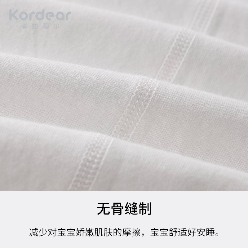 kordear婴儿连体衣秋季宝宝秋装衣服抗菌发热新生儿中开哈衣爬服-图3