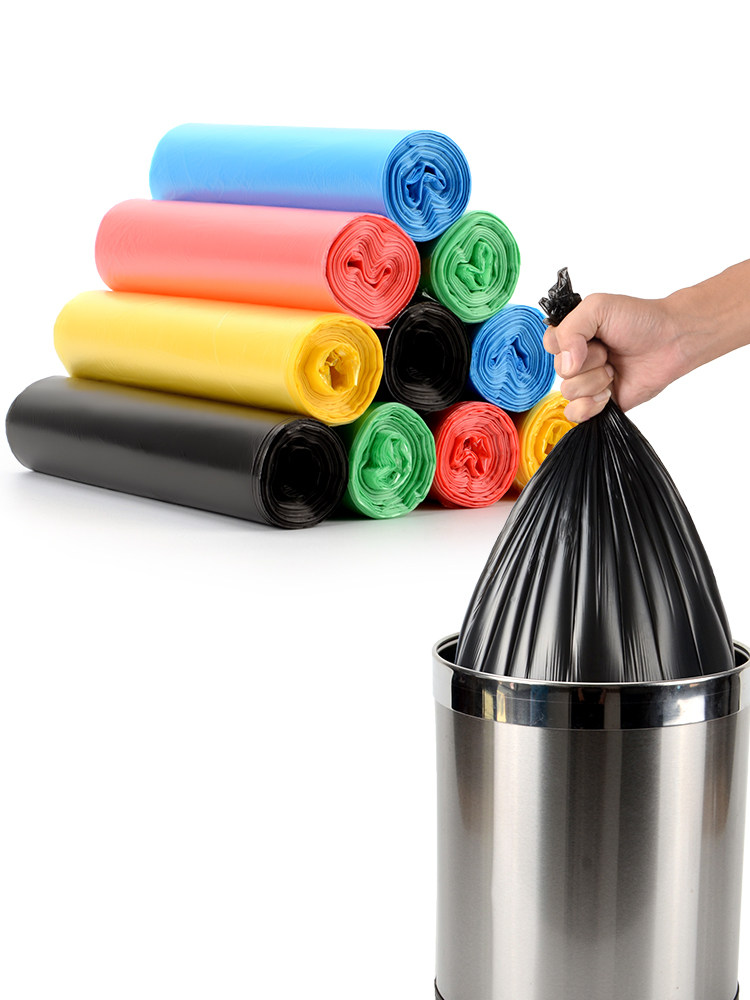 麦恩诗垃圾袋50x60大号家用一次性加厚平口点断式朔塑料袋拉圾贷