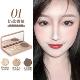 Carslan, палетка для конкурирования, хайлайтер, матовый цветовой круг, тени, румяна для контуринга по линии роста волос, три цвета, коррекция силуэта