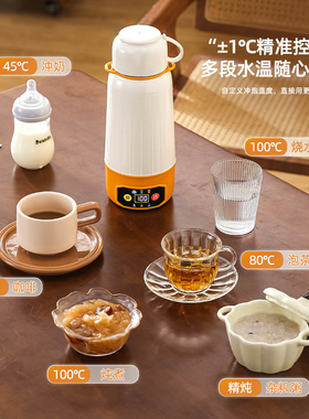 车载加热烧水杯电水壶2025新款保温一体全自动开水12v24v通用车家