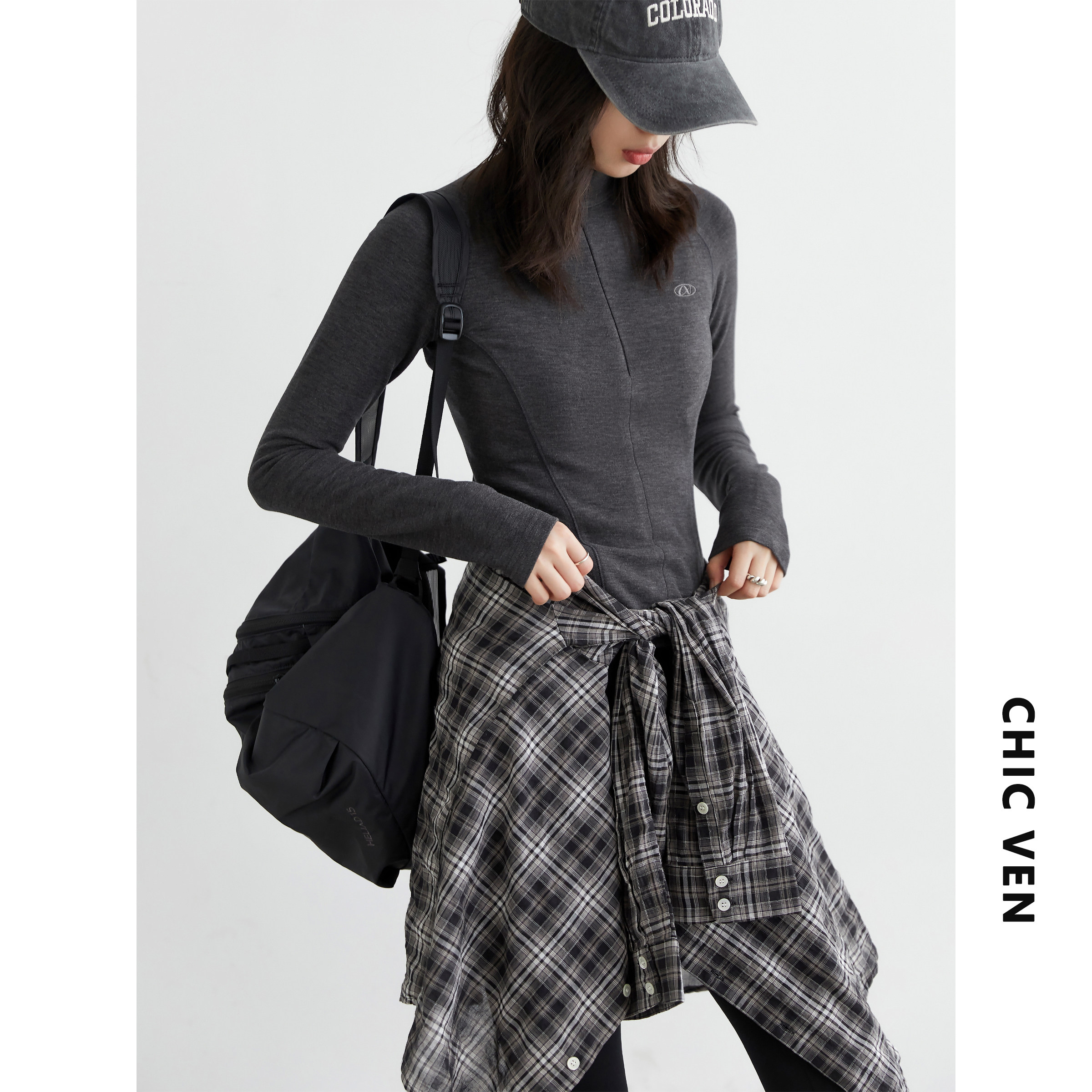 CV大码女装 秋新款半高领打底长袖T恤舒适内搭修身保暖上衣女胖mm,淘宝优惠券,粉丝福利购,淘宝优惠卷