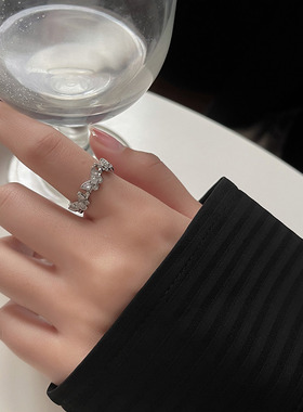 蝴蝶森系网红开口戒指个性小众