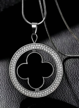 长款秋冬百搭大气日韩挂件毛衣链