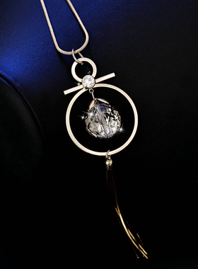 缀恋气质简约圆环项链挂件韩国