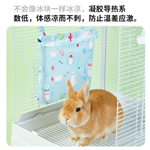 兔子降温冰窝冰屋宠物仓鼠龙猫鹦鹉夏季消暑悬挂式冰袋散热用品 - 图1