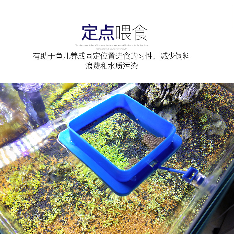 yee鱼缸喂食器小型漂浮鱼食投喂器水族箱悬浮喂食圈金鱼投食圈 - 图1