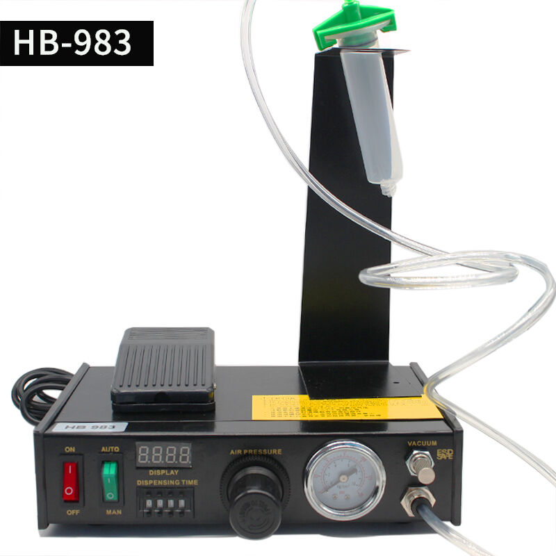 HUABAI982半自动点胶机983数显半自动灌胶机数字滴胶机玻璃胶硅胶 - 图0