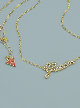 欧美外贸字母轻奢百搭锁骨链