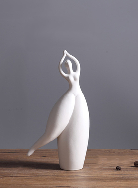 抽象艺术胖妞舞者芭蕾舞女孩雕塑