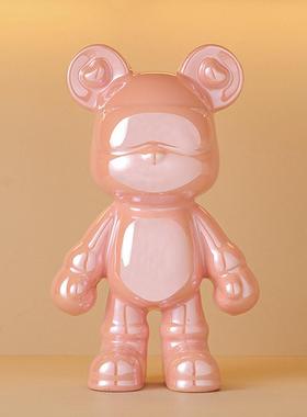 卡通风炫酷潮玩陶瓷公仔暴力熊