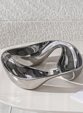 艺术高级感莫比乌斯环陶瓷果盘