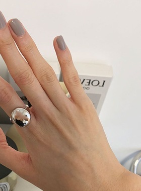 包邮欧美S925镀银异形不规则戒指女复古时尚气质几何开口指环创意