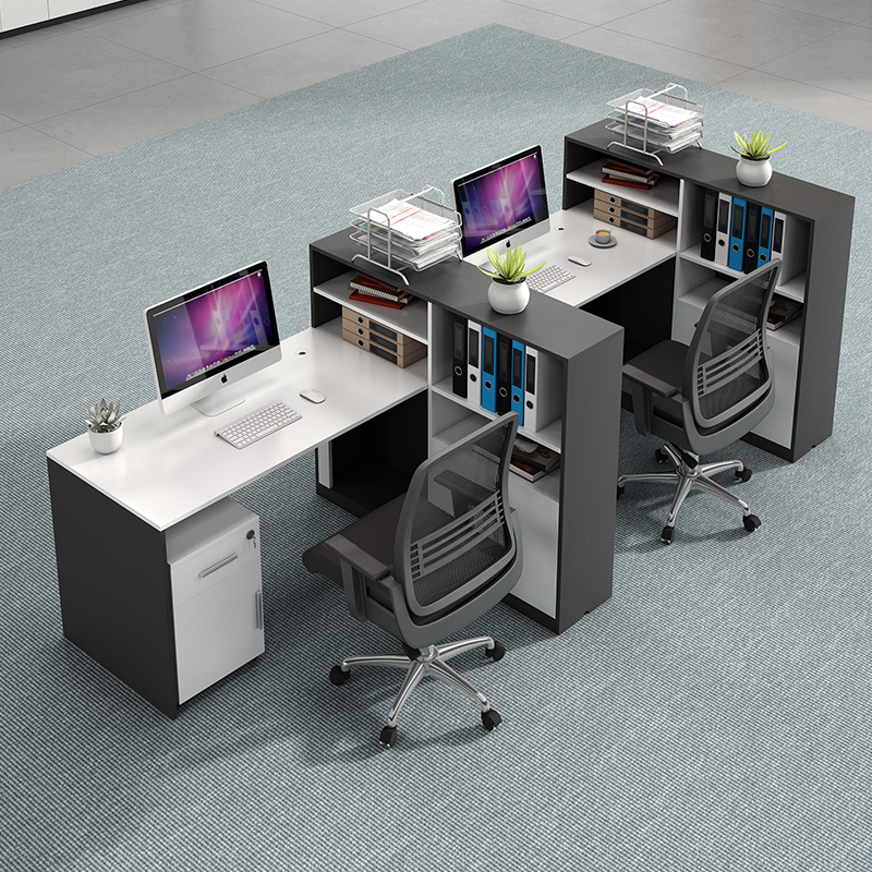 职员办公桌子办公室员工电脑办公桌椅组合简约现代财务办工桌单人