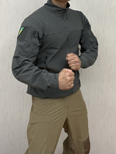 【卡秋山】军鸟LEAF Combat Jacket橘皮软壳四面户外弹透气外套 - 图0