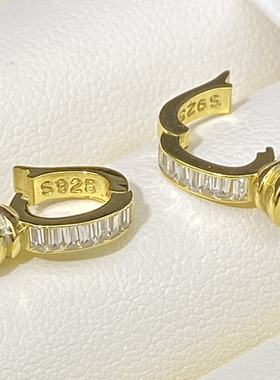 s925纯银珍珠项链扣子手链扣头