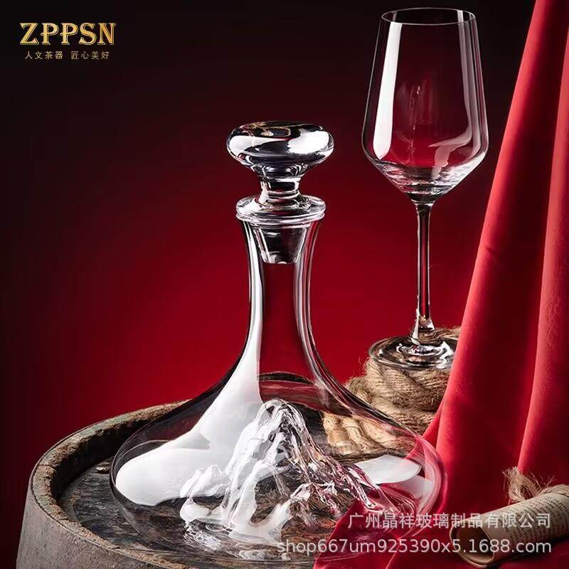 晶源中式斜口快速醒酒器奢华高档红酒杯家用水晶分酒器酒具分酒壶,淘宝优惠券,粉丝福利购,淘宝优惠卷