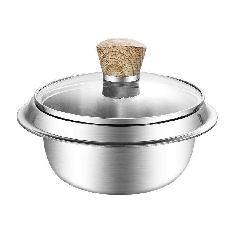 304三层钢米饭锅煮饭锅砂锅石锅蒸饭锅蒸米碗复合多层钢玻璃盖多,淘宝优惠券,粉丝福利购,淘宝优惠卷