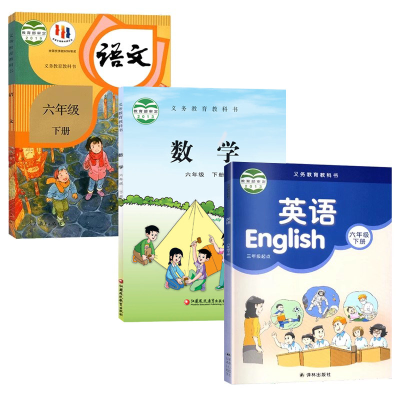 【江苏地区适用】2025正版小学六年级下册课本书教材教科书全套3本人教版语文+苏教版数学+译林版英语6六年级下册语数英课本江苏版 - 图3