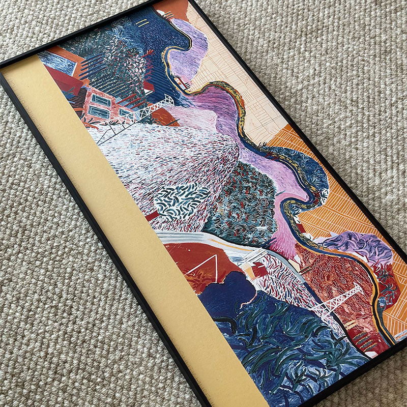 【有靠山！】大卫霍克尼插画童趣儿童房书房沙发餐厅挂画艺术挂画,淘宝优惠券,粉丝福利购,淘宝优惠卷