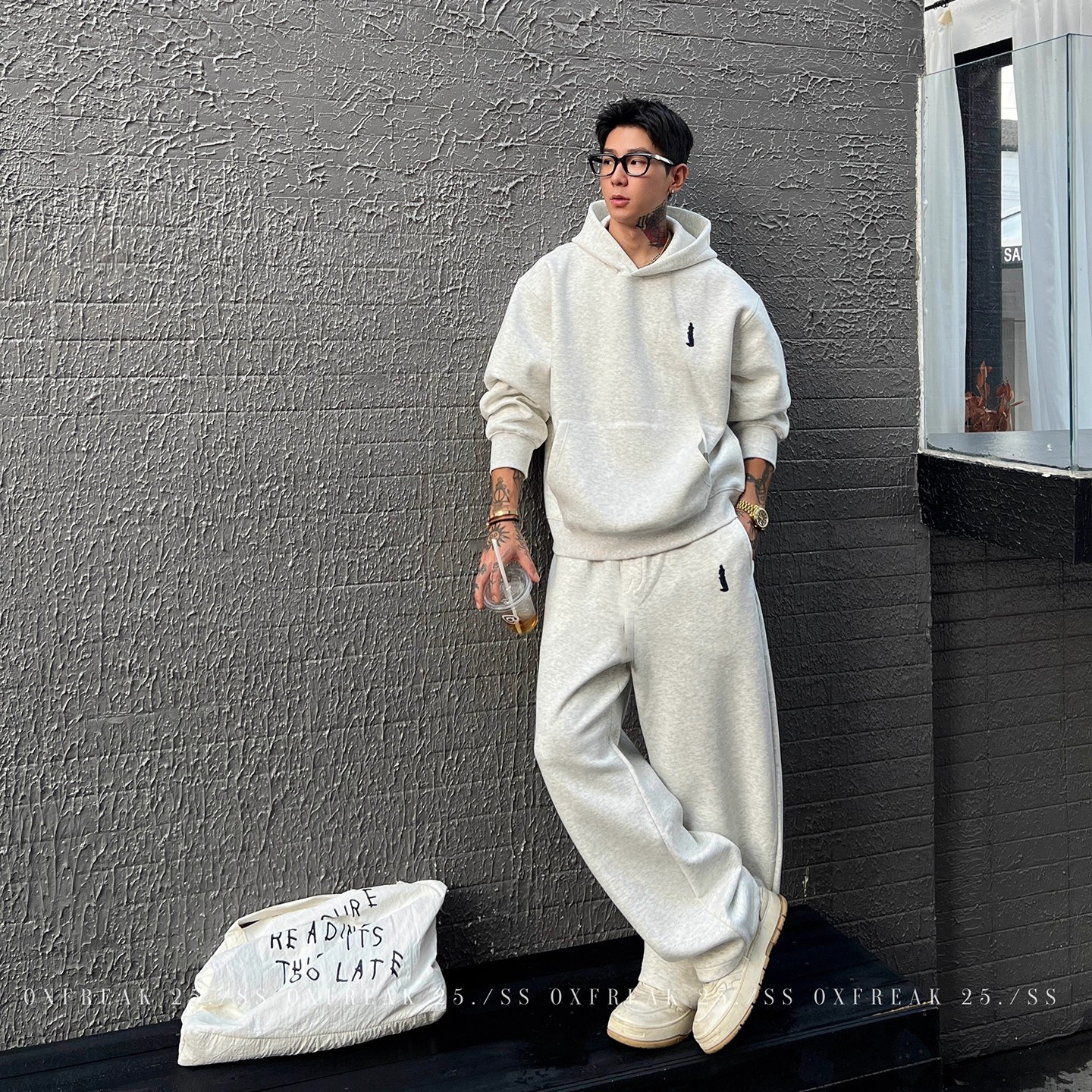 大码300斤美式休闲运动套装男女秋冬加绒时尚连帽卫衣+卫裤两件套,淘宝优惠券,粉丝福利购,淘宝优惠卷