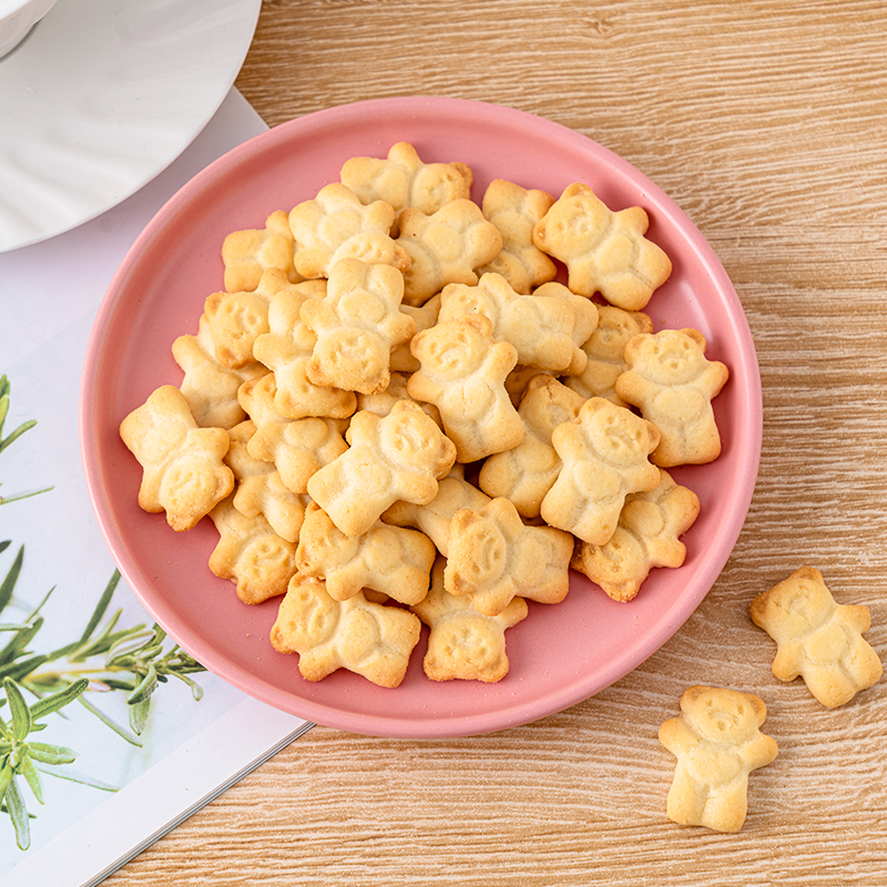 马来西亚进口BIKA小熊图案饼干烘焙蛋糕点心装饰休闲小零食100g - 图3