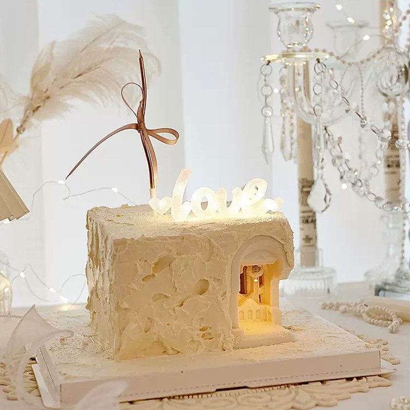 佳妍同款古罗马宫殿欧式古堡硅胶模具七夕情人节表白蛋糕烘焙插件