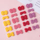 Love bow cookie cake decorations various flavors colorful bow dessert mousse ice cream decoration