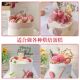 Internet celebrity pink round cherry blossom strawberry sandwich cookies