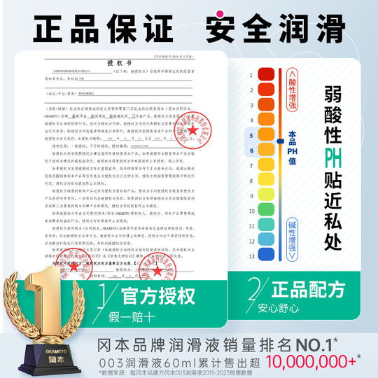 冈本003润滑剂液油玻尿酸女性水基正品人体性情趣夫妻免洗男用品