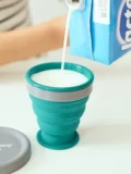 MSQUARE Силиконовая складная чашка переносной чашки может быть оснащена кипящей водой.