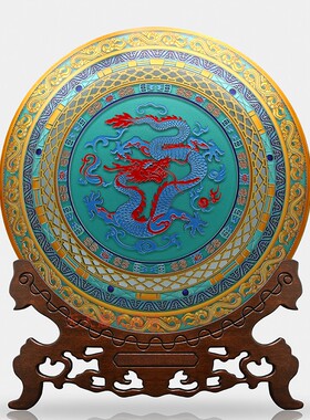 玻璃礼品办公室中国龙送领导客户