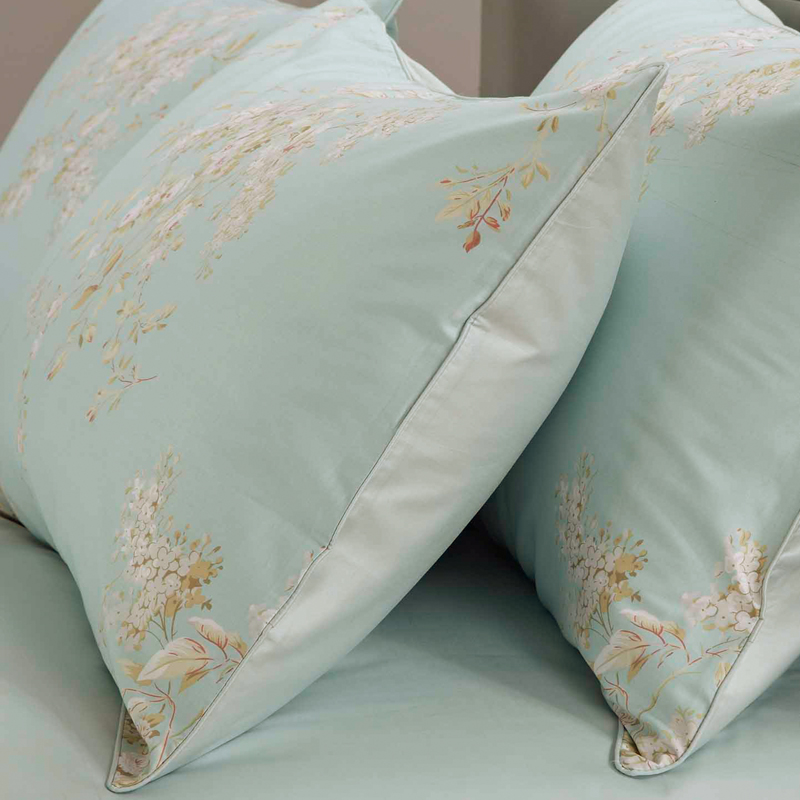 Rozene 贡缎纯棉四件套件 欧式床上用品印花宫廷欧美式民族风床品