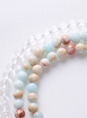 天然寿山石粉晶貔貅三圈手串新中式吉祥如意国风显白饰品现货