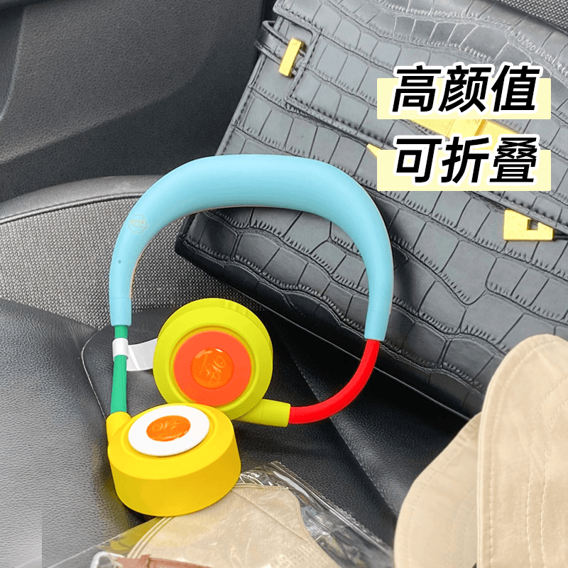 Wfan日本SPICE无叶挂脖风扇小型便携式懒人小风扇挂脖子超静音usb可充电学生宿舍挂颈迷你随身电风扇可折叠