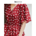 Đầm voan chấm bi cổ chữ V 2019 hè mới dành cho nữ dài phần eo retro váy đỏ - váy đầm váy lolita váy đầm