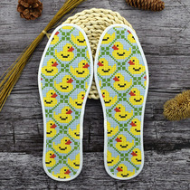 Hongyun Rose Cross embroidered insole itself embroidered semi-finished geometric small duck hand embroidered with seven layers of printed pure cotton cloth