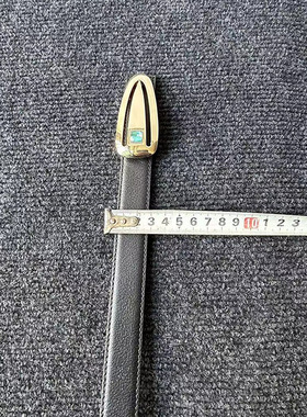 头层牛皮真扣细女士复古腰带皮带