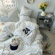 Ins four-piece set soft and skin-friendly sleep naked