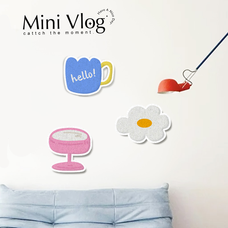 每日惊喜毛毡墙贴墙上补洞神器墙洞遮挡贴美化墙面遮丑装饰贴画 - 图1