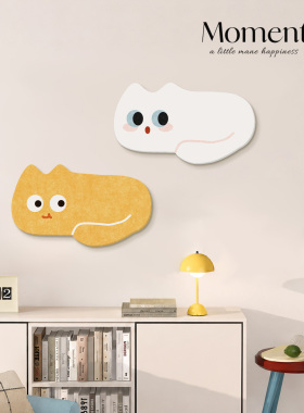 可爱猫咪毛毡板创意diy照片墙